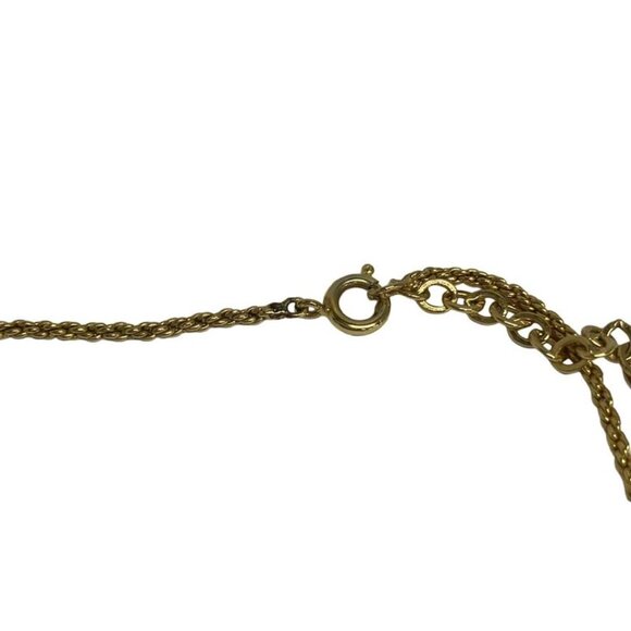 Dior Necklace Gold Clear CD Motif - Picture 4 of 5